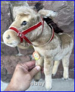 Vintage Original 12 Large Steiff Donkey Original German Steiff Donkey All IDs