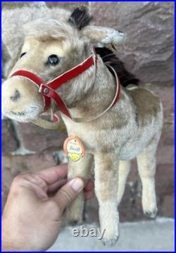 Vintage Original 12 Large Steiff Donkey Original German Steiff Donkey All IDs
