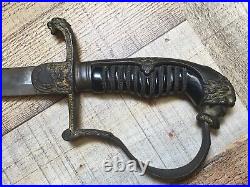 Vintage Original Antique German Army Sword Pre WWI 38 1/4 Overall Length