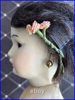 Vintage Porcelain Reproduction of Antique German Simon Halbig 1329 Oriental Doll