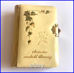 Vintage Rare Antique Beautiful German Travel Prayer Book Gilded Pages Vintage Rare Antique Beautiful German Travel Prayer Book Gilded Pages