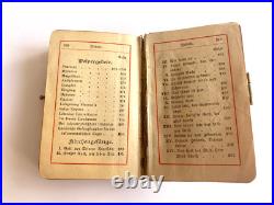 Vintage Rare Antique Beautiful German Travel Prayer Book Gilded Pages Vintage Rare Antique Beautiful German Travel Prayer Book Gilded Pages