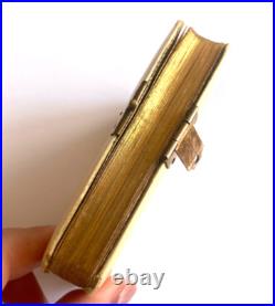 Vintage Rare Antique Beautiful German Travel Prayer Book Gilded Pages Vintage Rare Antique Beautiful German Travel Prayer Book Gilded Pages