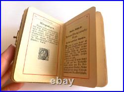 Vintage Rare Antique Beautiful German Travel Prayer Book Gilded Pages Vintage Rare Antique Beautiful German Travel Prayer Book Gilded Pages