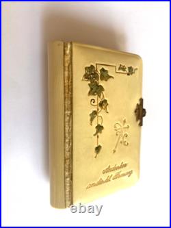 Vintage Rare Antique Beautiful German Travel Prayer Book Gilded Pages Vintage Rare Antique Beautiful German Travel Prayer Book Gilded Pages