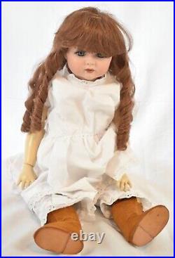 Vintage Reproduction Antique German KR Simon Halbig 117 Bisque Doll 25