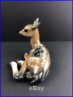 Vintage Rosenthal Deer Figurine Fritz Heidenreich German Porcelain Fawn