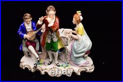 Vintage Sitzendorf Porcelain German Figurine Musical Trio