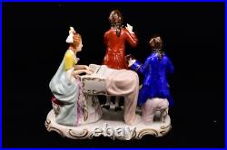 Vintage Sitzendorf Porcelain German Figurine Musical Trio