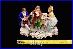 Vintage Sitzendorf Porcelain German Figurine Musical Trio