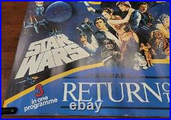 Vintage Star Wars German Trilogy Movie Poster 39x26.76