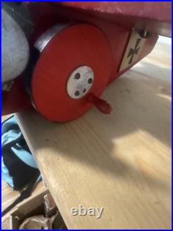 Vintage Steinbach German Smoker music box Red Baron in his Fokker Dr. 1 triplane