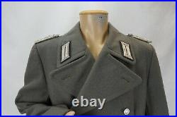 Vintage Thick Heavy Wool NVA Nationale Volksarmee German Officer Trench M 46-0