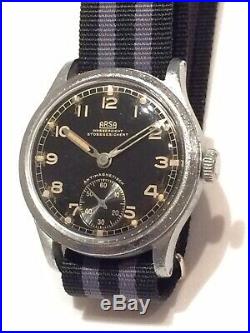 Vintage WW2 Era ARSA German Issued Military Mens Watch D 29183 H
