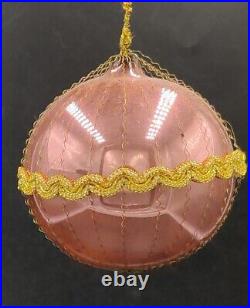 Vintage Wire Wrapped West German Mercury Glass Pink Ornaments Lot Of 11 Read Vintage Wire Wrapped West German Mercury Glass Pink Ornaments Lot Of 11 Read