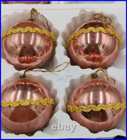 Vintage Wire Wrapped West German Mercury Glass Pink Ornaments Lot Of 11 Read Vintage Wire Wrapped West German Mercury Glass Pink Ornaments Lot Of 11 Read