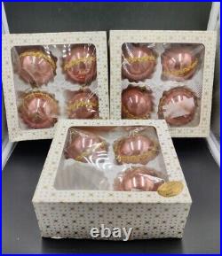 Vintage Wire Wrapped West German Mercury Glass Pink Ornaments Lot Of 11 Read Vintage Wire Wrapped West German Mercury Glass Pink Ornaments Lot Of 11 Read