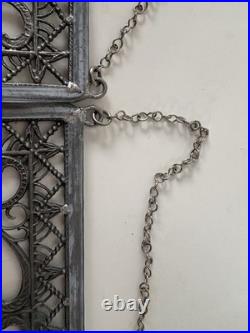 Vintage Zinn-Truhe Pewter German Wall Hangings Antique Folk Art Rare