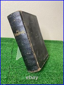 Vintage antique 1902 German Bible Die Bibel movie Halloween prop arcane book