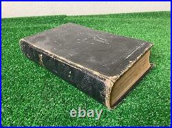 Vintage antique 1902 German Bible Die Bibel movie Halloween prop arcane book