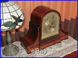 Vintage antique German Junghans/Wurttenberg Mantle Clock 8 Day Beautiful