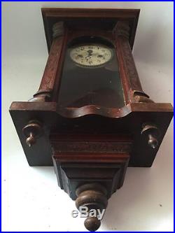 Vintage antique German Wall Clock from 19century