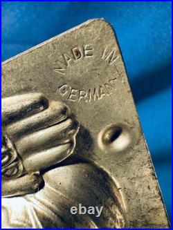 Vintage antique German chocolate mold Policeman Stop traffic Van Emden Co, N. Y