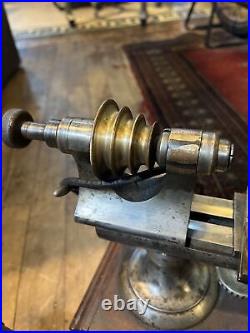 Vintage clockmakers lathe german marco w collets, motor antique jewelers watch