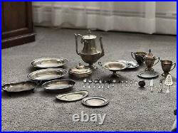 Vintage dishes sets, German Silver, Silver Plated