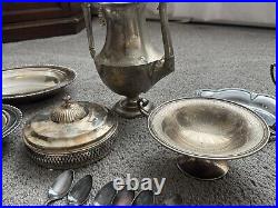 Vintage dishes sets, German Silver, Silver Plated