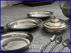 Vintage dishes sets, German Silver, Silver Plated