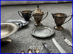 Vintage dishes sets, German Silver, Silver Plated