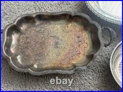 Vintage dishes sets, German Silver, Silver Plated