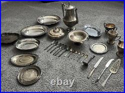 Vintage dishes sets, German Silver, Silver Plated