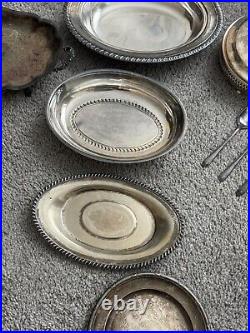 Vintage dishes sets, German Silver, Silver Plated