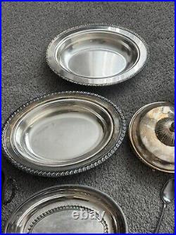 Vintage dishes sets, German Silver, Silver Plated