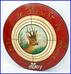 Vintage german hunting sign 1980's painted wood black forest Vintage german hunting sign 1980's painted wood black forest
