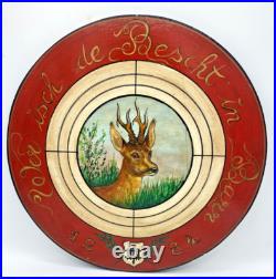 Vintage german hunting sign 1980's painted wood black forest Vintage german hunting sign 1980's painted wood black forest