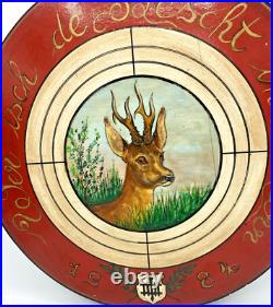 Vintage german hunting sign 1980's painted wood black forest Vintage german hunting sign 1980's painted wood black forest