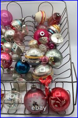 Vintage mercury glass ornaments lot Shiny Brite W German Figural Vintage mercury glass ornaments lot Shiny Brite W German Figural
