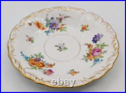 Vtg Antique German Dresden Richard Klemm Hand Painted Floral Porcelain Inkwell Vtg Antique German Dresden Richard Klemm Hand Painted Floral Porcelain Inkwell