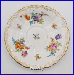 Vtg Antique German Dresden Richard Klemm Hand Painted Floral Porcelain Inkwell Vtg Antique German Dresden Richard Klemm Hand Painted Floral Porcelain Inkwell