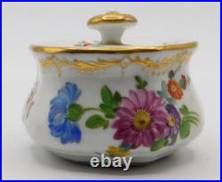 Vtg Antique German Dresden Richard Klemm Hand Painted Floral Porcelain Inkwell Vtg Antique German Dresden Richard Klemm Hand Painted Floral Porcelain Inkwell