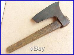 Vtg Antique German Marked Hand Forged Hewing Goosewing Bearded Broad Axe Hatchet