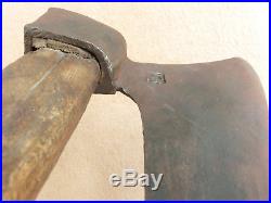 Vtg Antique German Marked Hand Forged Hewing Goosewing Bearded Broad Axe Hatchet