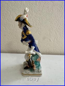 Vtg Antique German Porcelain Military Figurine French Revolutionary General 1789