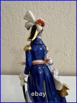 Vtg Antique German Porcelain Military Figurine French Revolutionary General 1789