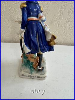 Vtg Antique German Porcelain Military Figurine French Revolutionary General 1789