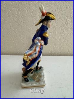 Vtg Antique German Porcelain Military Figurine French Revolutionary General 1789