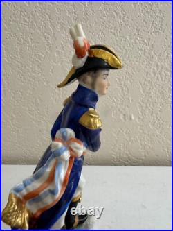 Vtg Antique German Porcelain Military Figurine French Revolutionary General 1789